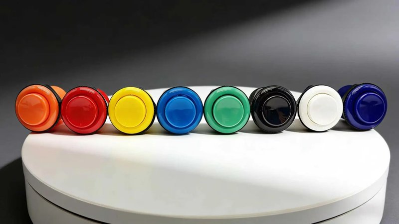 彩色游戲機(jī)按鈕展示