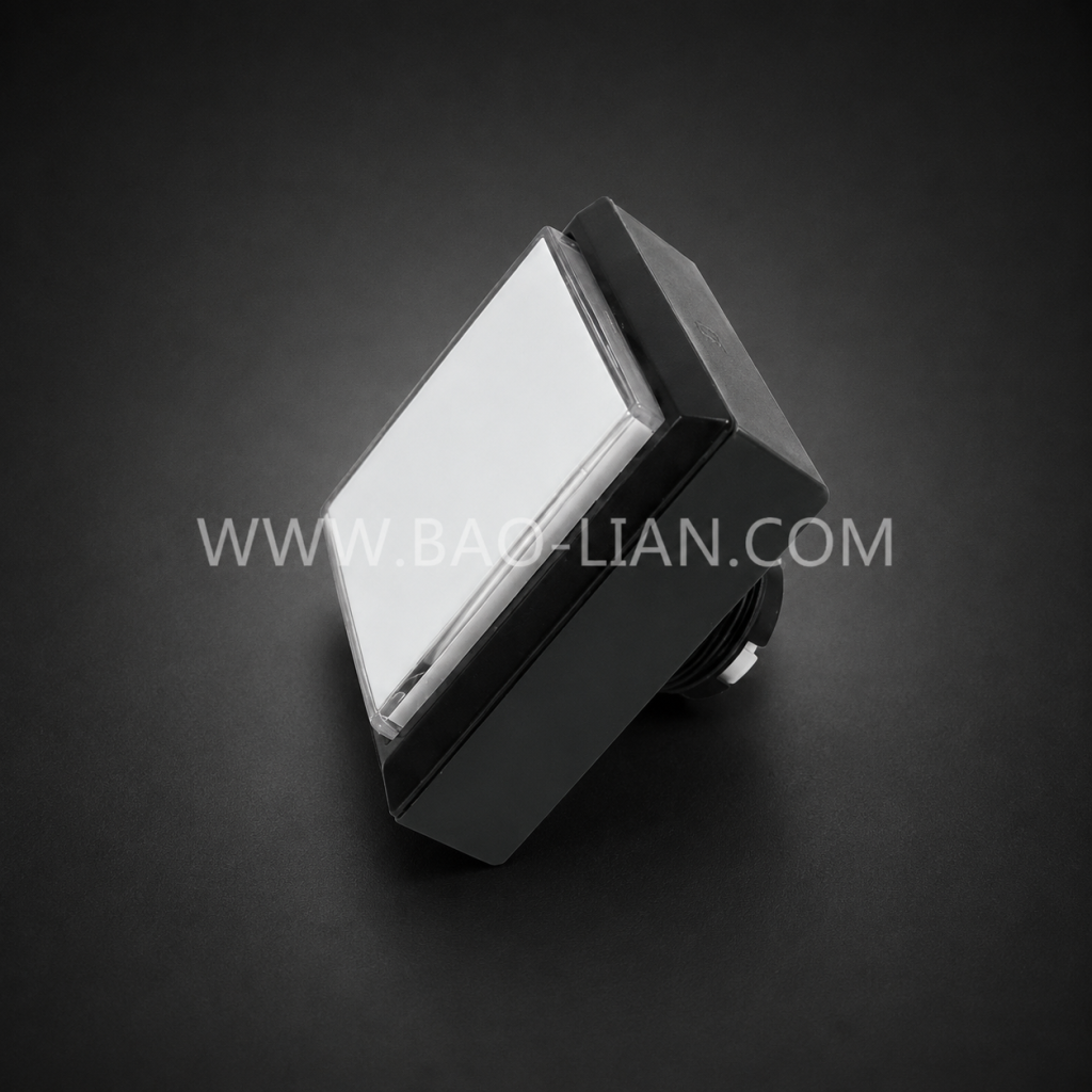 Large Square LED Push Button