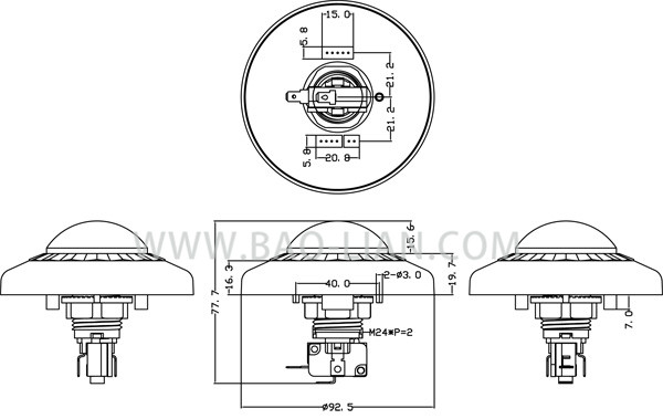 棱角型大號(hào)（54mm）程控跑馬燈組裝圖600Ox