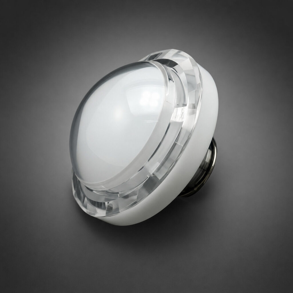 棱角型大號（54mm）帶燈按鈕Ⅱ-透明